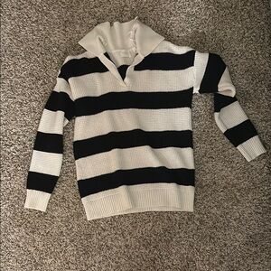 Striped Black and White Sweater